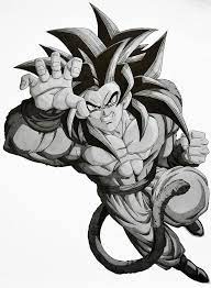 Goku SSJ4 Drawing By Arjuna Enait