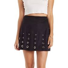 Black A Line Skirt Mini Pin On My Polyvore Finds