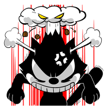 The Wonderful World Of Nini Chaospochi Felix The Cat Has Line Stickers Felix The Cats Vintage Cartoon Art