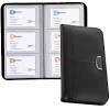 Maxgear business card organizer business card holder book, portable business card binder file sleeve storage, business card holders, name card holder for men & women, capacity: 3