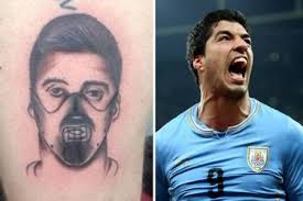 The striker has had his legendary three finger goal celebration inked into his neck. Soccer Tattoos 12 Craziest Soccer Tattoos Oddee