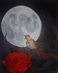 The Nightingale And The Rose Art Nightingale Painting