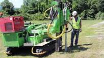 Ground Mounted Solar with the Pauselli Ground Screw Pile Driver Machine