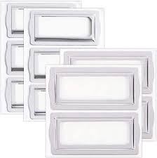 Check spelling or type a new query. Buy Clip Label Holders Self Adhesive Metal Bookplates For Books Cards Horizontal Metal Drawer Tag Label Holder Frame For Office Library File Cabinet 3 1 X 1 4 In 4 Pack 2 2 X 1 In