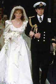 Wedding Wednesday The Royal Wedding Dresses Through The Ages Royal Wedding Gowns Royal Brides Sarah Ferguson Wedding