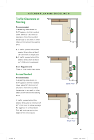 Islands and peninsulas are the two most likely locations for kitchen seating. Traffic Clearance At Seating Kitchen Design Stylish Kitchen Design Kitchen Work Triangle