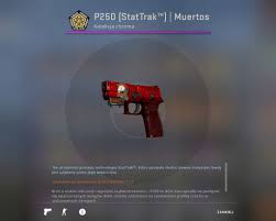 Another classified pistol, this time available in bloody red and black painted with circular motifs may be the best choice for anyone captivated by santa muerte and that type of artwork. Cs Go Skin P250 Stattrak Muertos 7707053809 Oficjalne Archiwum Allegro