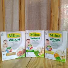 Kurang bagus untuk anak usia di bawah 6 bulan. Bubur Penambah Berat Badan Bayi 6 Bulan Milna Wgain Shopee Indonesia