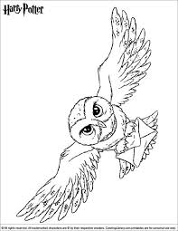 Harry Potter Coloring Page Harry Potter Coloring Pages Harry Potter Sketch Harry Potter Owl