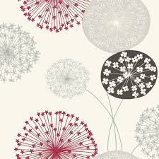 Maybe you would like to learn more about one of these? B Q Lucienne Grey Red Floral Wallpaper