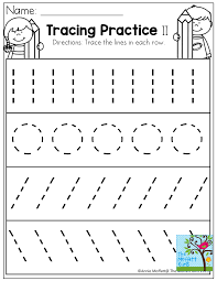 The template includes 6 lines for writing, with a dotted middle line and descender line to help students practice lower case and upper case letters. Tracing Practice Tons Printable For Pre Kindergarten Grade And Gra Worksheets Preschool Writing 3 Year Olds Coloring Pages Straight Dotted Abc Pdf Right Slanting Line Preschoolers Oguchionyewu
