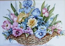 Relax and have fun painting with a great group of people. Image 1119 Flower Basket Ceramic Art By Wilma Manhardt