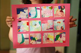 2nd grade, 3rd grade, 4th grade, 5th grade, collage, halloween, steam projects |. Draw Cut And Collage An Abstract Art Project Make And Takes