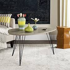 Black And Light Wood Coffee Table Amazon Com Safavieh Home Collection Rocco Retro Mid Century Light Oak And Black Wood Coffee Table Kitchen In 2020 Coffee Table Grey Coffee Table Black Coffee Tables