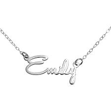 Secure, easy checkout · buyer protection Amazon Com Name Necklace Personalized Sterling Silver Custom Name Necklace Aj S Collection Clothing Shoes Jewelry
