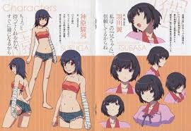 Kanbaru Suruga Bakemonogatari Kanbaru Suruga Tsubasa Hanekawa Charakterdesign Charakter