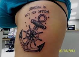Sometimes a sailor would put a loved one's name over the anchor, as this reminded them of the stability of their home and family when at sea. 155 Amazing Anchor Tattoo Designs For All Ages With Meanings