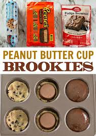 Easy Reese S Peanut Butter Cup Brookies In 2020 Peanut Butter Cups Dessert Peanut Butter Cups Recipe Peanut Butter Cups