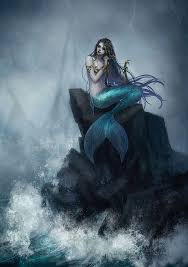 The Siren Was Full After The Last Ship That Crossed Paths With Her And Was Satisfied With All The Gold That Was Mermaid Art Fantasy Mermaids Beautiful Mermaids
