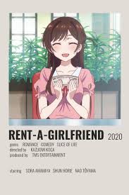 Rent A Girlfriend Poster By Cindy Anime Films Anime Reccomendations Anime Decor