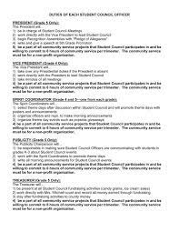 Duties Of Each Student Council Officer