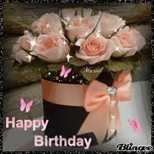 This animated happy birthday greetings gif contains birthday wishes with rose and animated sparkles and stars. 10 Beautiful Happy Birthday Images Quotes Happy Birthday Flowers Wishes Happy Birthday Images Happy Birthday Greetings Friends