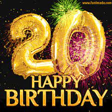 You always manage to fill my life with your positivity and love. Happy 20th Birthday Animated Gifs Download On Funimada Com