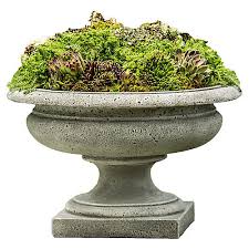Snag two of these pretty planters and fill them with a. Elegant Outdoor Planters Tall Urn Planters One Kings Lane