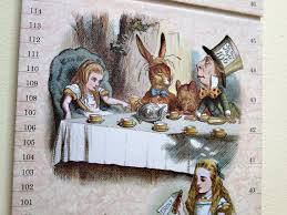 Alice In Wonderland Childrens Growth Chart By