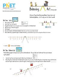 Unknown variable x coefficient 1 constants 5 2 solve. Phet Balancing Act Activity Guide