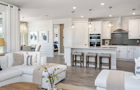 Farmhouse Open Floor Plan In 2020 Log Home Kitchens Pulte Homes Home