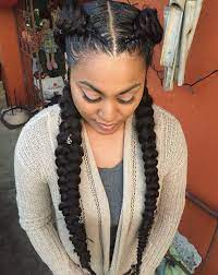 60 Easy And Showy Protective Hairstyles For Natural Hair To Try Asap Two Braid Hairstyles Hair Styles Curly Hair Styles