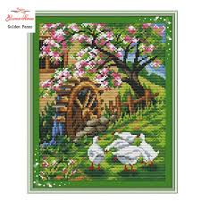 Personally for me it is great even when it's gloomy, slushy and rainy. 2 Interesting Halloween Stamped Cross Stitch Kits 14ct Pre Printed Painting Cross Stiching Diy Art Crafts Sewing Needlepoints Kit For Home Decor Spring Scenery In Garden Cross Stitch Needlework