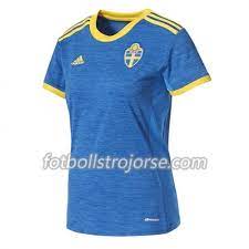 Billiga sverige hemmatröja/bortatröja/långärmad/målvaktströja.sverige matchtröja fotboll,sverige kläder fotboll,sverige landslagskläder fotboll. Sverige Matchtrojor Borta Fotbollstroja Dam Vm 2019