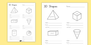 Help teaching pro subscribers can click on an image icon to view the full size version. 3d Shapes Worksheet Teacher Made Resources Y3 4 Twinkl