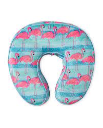 Sutton Home Fashions Pink Flamingo Memory Foam Travel Pillow Pink Flamingos Pillows Memory Foam