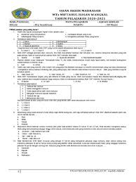 Soal um akidah akhlak mts 2020. Soal Um Bn 2021 Akidah Akhlak