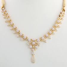 Diamond Flower Necklace Diamond Necklace Designs Gold Jewellery Design Necklaces Diamond Jewelry Designs