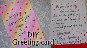 Spend as little or as much time as you want to make the graphic your own. How I Made Happy Anniversary Greeting Card Very Simple Diy Niya Kumar Youtube