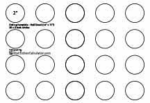 Macarons basic printable template creative juice in 2019. Half Sheet Baking Templates By Mykitchencalculator Com