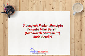 Beberapa contoh jenis investasi beserta. 3 Langkah Mudah Mencipta Penyata Nilai Bersih Net Worth Statement Anda Sendiri