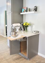 Mixer Lift Cabinet In 2020 Grey Painted Kitchen Kitchen Storage Solutions Kitchen Installation