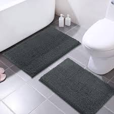 I don't see where a toilet seat cover serves any purpose other than decoration but, i think the fitted rug is worth it for sure! 2 Pack Brown Mayshine 16x24 Inches Non Slip Bathroom Rug Shag Shower Mat Machine Washable Bath Mats With Water Absorbent Soft Microfibers Home Kitchen Bath Rugs Fcteutonia05 De