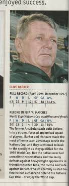 When I arrived at Amazulu in 1986, David Dlamini was the Chairman. He was a  true gentleman who did his best without any ulterior motives, and always  gave support to Clive Barker.