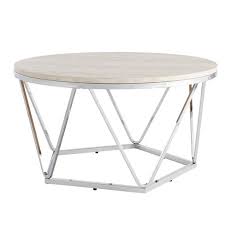 Sold and shipped by spreetail. Laconia Faux Stone Round Coffee Table Aiden Lane Target