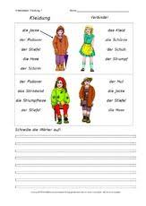 Ab Daz Kleidung 1 10 Pdf Kleidung Grundschulmaterial