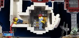 Lego Brick Bathyscaphe Trieste Detail Lego Art Lego Submarine Lego Brick