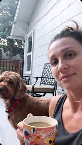 Puppy kisses & coffee 🖤