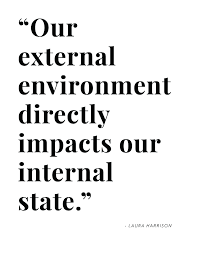 Our External Environment Directly Impacts Our Internal State Laura Harrison Professional Life Home Organizer He Words Quotes Words Of Hope Life Quotes