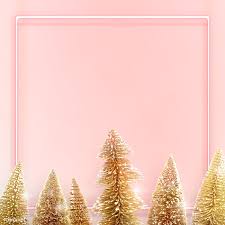 Download Premium Png Of Pink Neon Frame With Gold Christmas Trees Gold Christmas Tree Christmas Picture Background Christmas Boarders